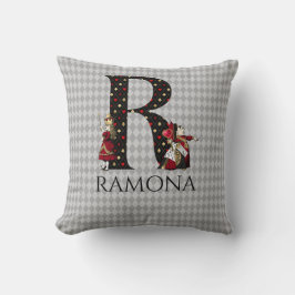 ワンダーランド・アリス&クイーン・オブ・ハートレターR クッション