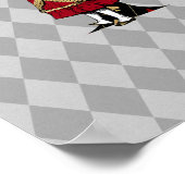 ワンダーランド・アリス&クイーン・オブ・ハート手紙A ポスター (角)