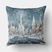 ワンダーランド・クリスマスの冬 クッション (裏面)