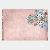 ワンダーランド・ピンク・クラフトのアリストランプ ラッピングペーパーシート (正面2)