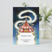 ワンダーランド・マジック・サーカス・バースデー サンキューカード (スタンド正面)