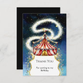 ワンダーランド・マジック・サーカス・バースデー サンキューカード (正面/裏面)