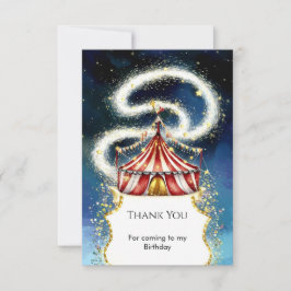 ワンダーランド・マジック・サーカス・バースデー サンキューカード