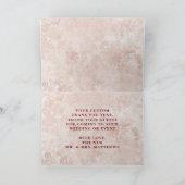 ワンダーランド・ヴィンテージエレガント結婚式のアリス サンキューカード (内部)