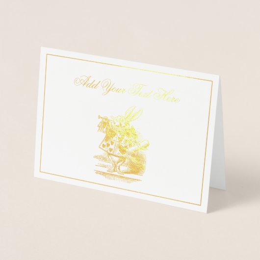 ワンダーランドGの白うさぎコートのトランピーター・アリス 箔カード (正面)