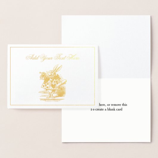 ワンダーランドGの白うさぎコートのトランピーター・アリス 箔カード (ディスプレー)