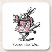 ワンダーランドPの白うさぎコートトランペーターアリス コースター (正面)