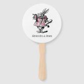 ワンダーランドPの白うさぎコートトランペーターアリス ハンドファン (正面)