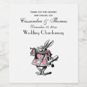 ワンダーランドPの白うさぎコートトランペーターアリス ワインラベル (シングルラベル)