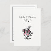 ワンダーランドPの白うさぎコートトランペーターアリス 出欠カード (正面/裏面)