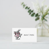 ワンダーランドPの白うさぎコートトランペーターアリス 名刺 (スタンド正面)