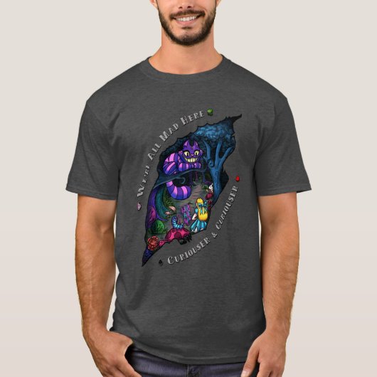 ワンダーランドTシャツのアリスの冒険 Tシャツ (正面)