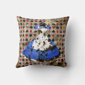 ワンダーラ動揺してンドのアリス柄 クッション (裏面)