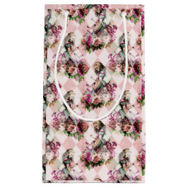 ワンダーラ市松模様にンドの対角ヴィンテージアリス スモールペーパーバッグ