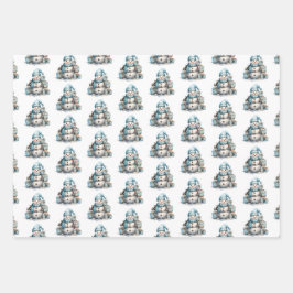 ワンダーラ霜の降りたンド ラッピングペーパーシート