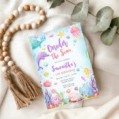 ワンダー・ザ・シー 1歳の誕生日おめでとう！ 招待状