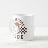 ワンダ不気味ードウエスタンカウボーイ誕生日ブー幽霊 コーヒーマグカップ (正面左)