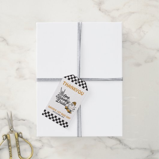 ワンダ不気味ードハロウィーン誕生日 ギフトタグ (より糸付き)