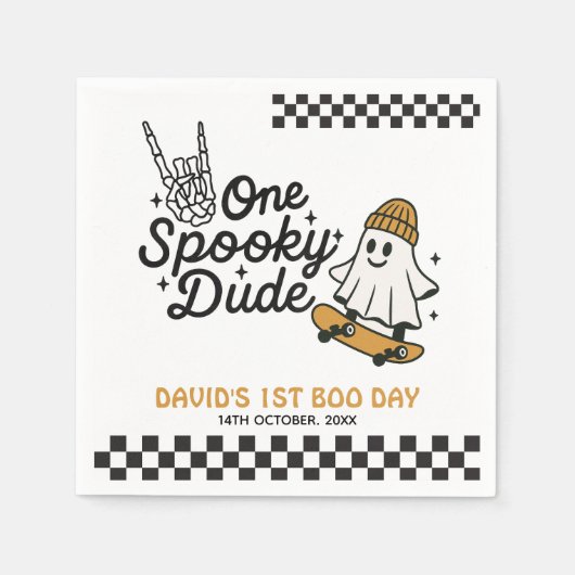 ワンダ不気味ードハロウィーン誕生日 スタンダードカクテルナプキン (正面)