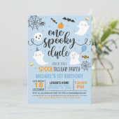 ワンダ不気味ード誕生日招待状 – 少年（青） 招待状 (スタンド正面)