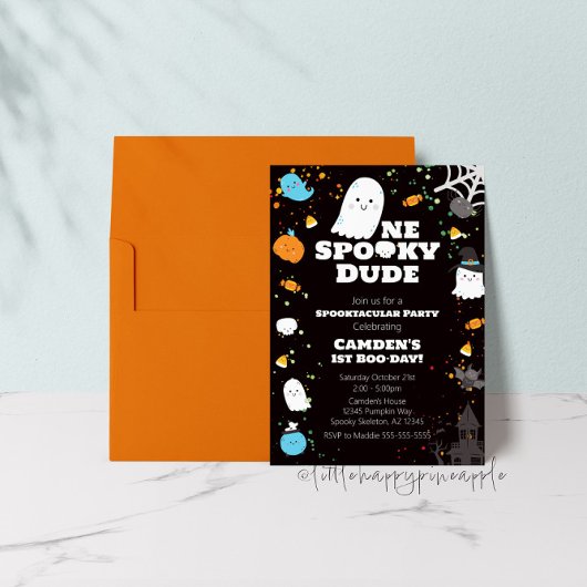 ワンダ不気味ード誕生日招待状 招待状