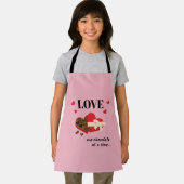 ワンチョコレートを愛するおもしろい引用文 エプロン (インサイチュ)