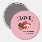 ワンチョコレートを愛するおもしろい引用文 マグネット (正面/裏面)