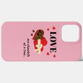 ワンチョコレートを愛するおもしろい引用文 Case-Mate iPhoneケース (裏面 (横))