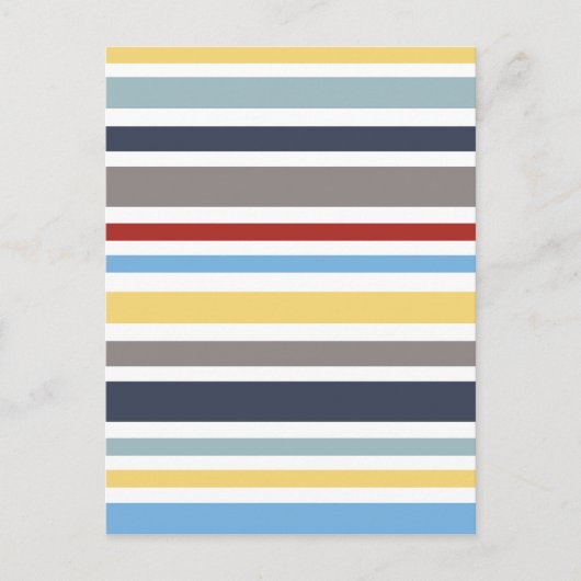 ワンツストライプ航海のデザイン ポストカード (正面)