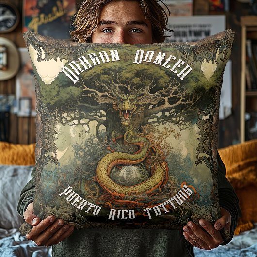 ワンツースボ日本のンサイツリードラゴン装飾用クッション クッション