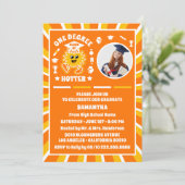 ワンディグホッターレトロ写真卒業パーティー 招待状 (スタンド正面)