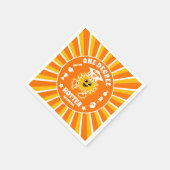 ワンディグホッターレトロ卒業パーティー スタンダードカクテルナプキン (角)