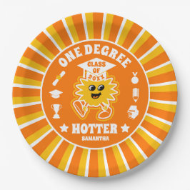 ワンディグホッターレトロ卒業パーティー ペーパープレート