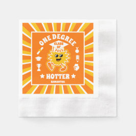 ワンディグホッターレトロ卒業パーティー 縁ありカクテルナプキン