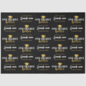 ワンディグホッター – ブラック金ゴールド卒業 薄葉紙 (正面)