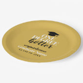 ワンディグホッター – ブラック金ゴールド – 卒業 ペーパープレート (アングル)