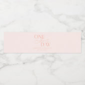 ワンデイモア ウェディングリハーサル ブラッシュピンク ペットボトルラベル (シングルラベル)