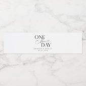 ワンデイモア ウェディングリハーサル ホワイト ペットボトルラベル (シングルラベル)