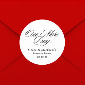 ワンデイモア リハーサルディナー ブラック＆ホワイト ラウンドシール