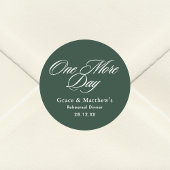 ワンデイリハーサルディナーエメラルドグリーンフェイバー ラウンドシール