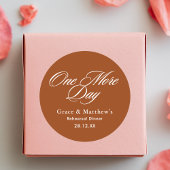 ワンデイリハーサルディナー テラコッタ フェイバー ラウンドシール