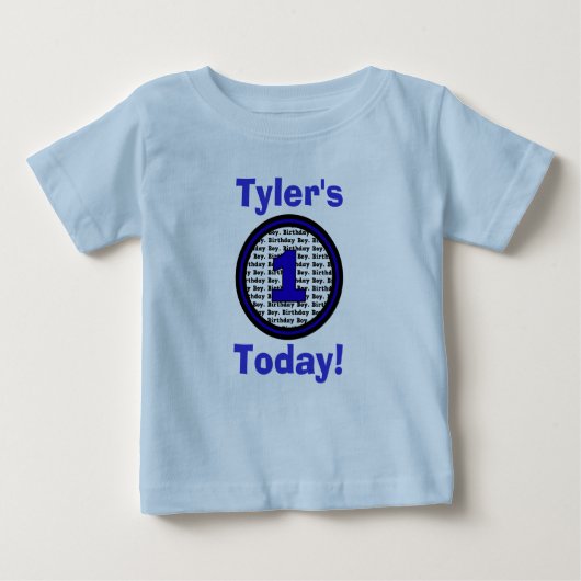 ワントゥデイ誕生日シャツ ベビーTシャツ (正面)