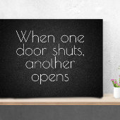 ワンドアの感動的引用文 ポスター