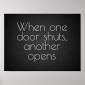 ワンドアの感動的引用文 ポスター (正面)