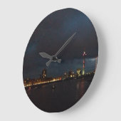 ワンドゥールスカイラインデュッセルドルフベイナクト ラージ壁時計 (傾斜)