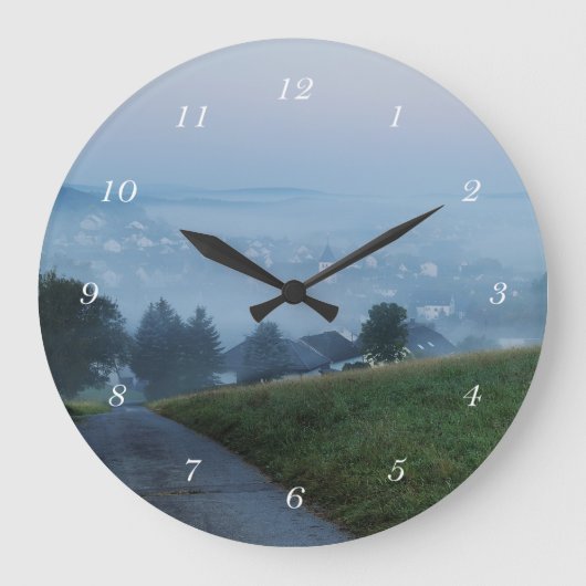 ワンドゥールヘルブストモルゲンイムシーガーランド ラージ壁時計 (正面)
