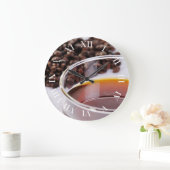 ワンドゥールミットカフェボーネンモティフ1 ラージ壁時計 (ホーム)