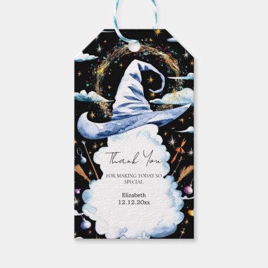 ワンドウィザーお洒落ドハットベイビーシャワー ギフトタグ (正面)