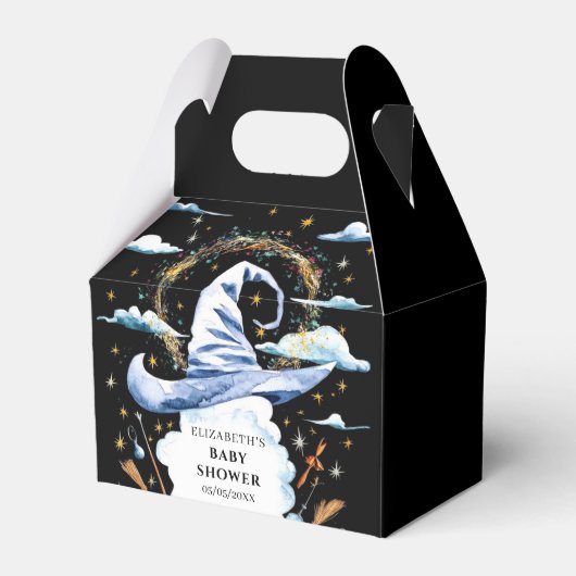 ワンドウィザーお洒落ドハットベイビーシャワー フェイバーボックス (正面サイド)