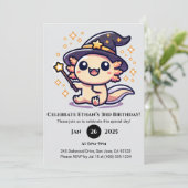 ワンドウィーディングAxolotl誕生日 招待状 (スタンド正面)